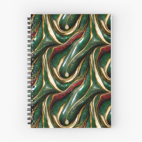 Item preview, Green gold red marble pattern, Intricate marbling pattern designed and sold by TreasuryOE.