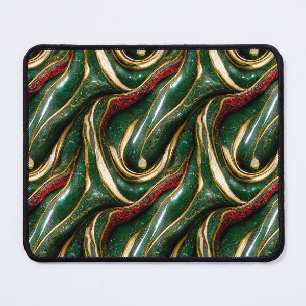 Item preview, Green gold red marble pattern, Intricate marbling pattern designed and sold by TreasuryOE.