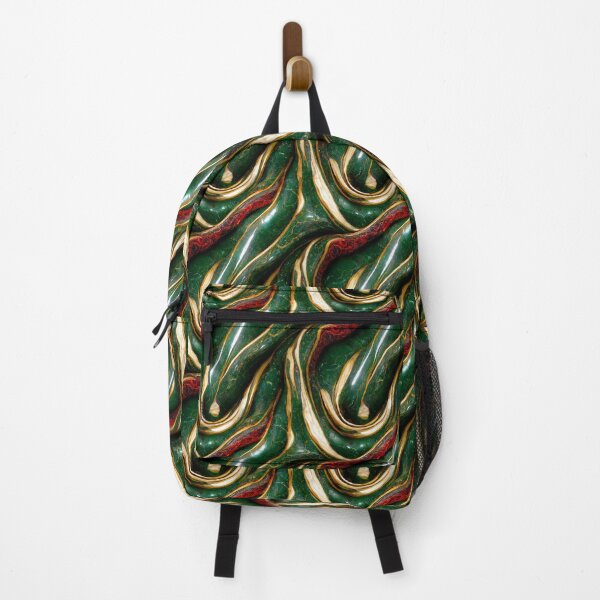 Item preview, Green gold red marble pattern, Intricate marbling pattern designed and sold by TreasuryOE.