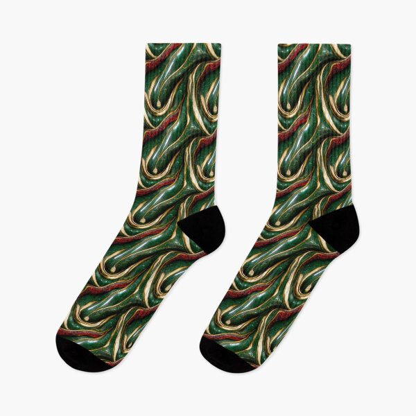 Item preview, Green gold red marble pattern, Intricate marbling pattern designed and sold by TreasuryOE.