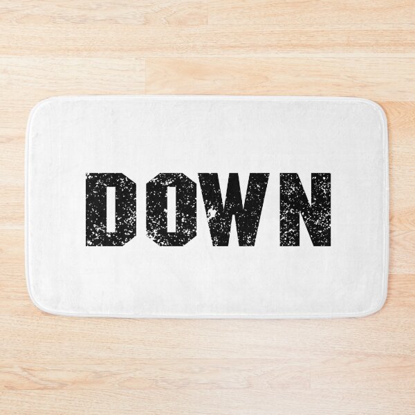 Artikelvorschau, Down word in black distressed design entworfen und verkauft von WhateverStudio.