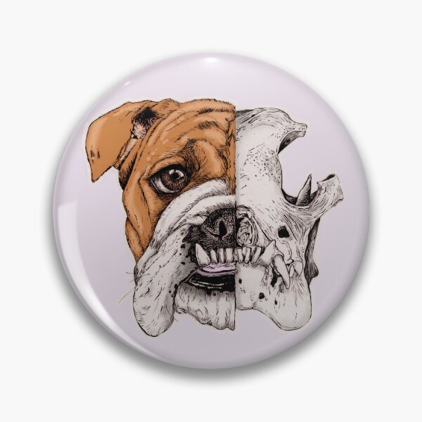 Item preview, English bulldog skull designed and sold by Rômulo Queiroz.