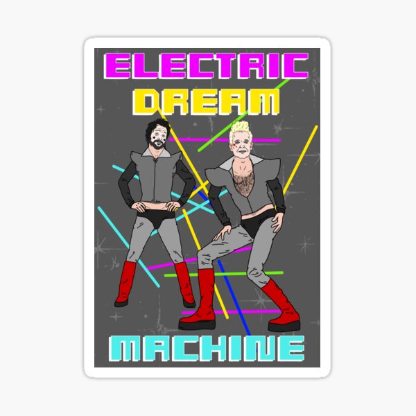 "Electric Dream Machine" Sticker for Sale by SH3PP Redbubble