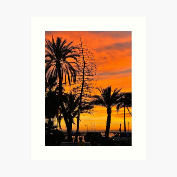 Sunset La Paz Art Print