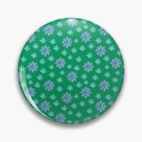 Item preview,  Hand painted Snowflakes seamless patern green background patern Christmas patern Cute patern designed and sold by Sunflower-7.