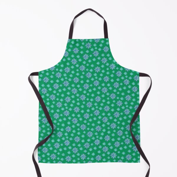 Item preview, Hand painted Snowflakes seamless patern green background patern Christmas patern Cute patern designed and sold by Sunflower-7.