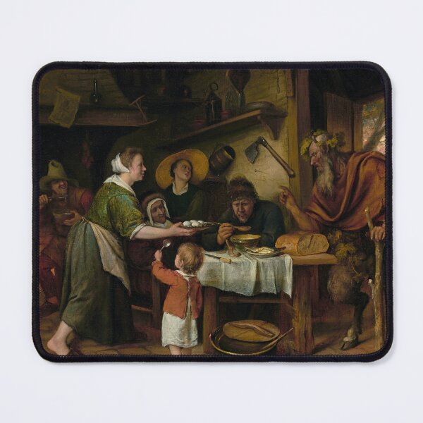 Item preview, The Satyr and the Peasant Family | Jan Steen | 1662 Aesop's Fable Art designed and sold by CJET.