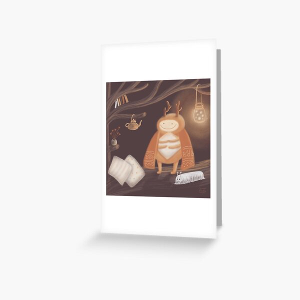 Cozy beetle Greeting Card
