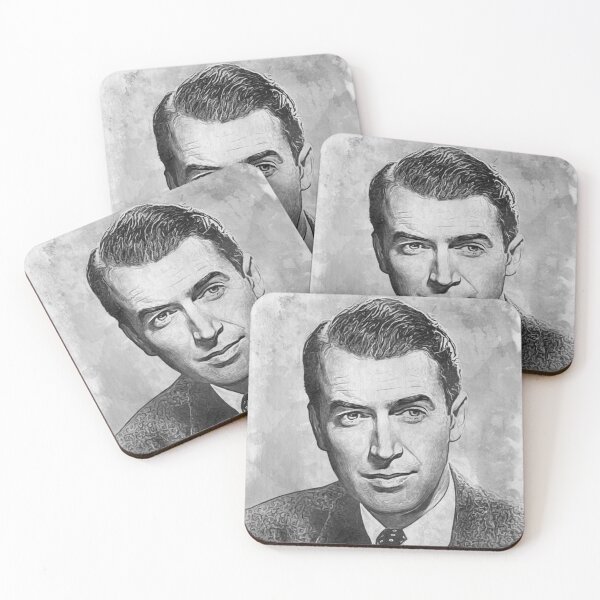 Item preview, James Stewart Art - watercolor bw - D24 designed and sold by DecoVintage.