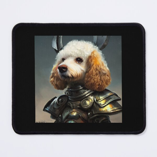 Artikelvorschau, AI Generated Art, War Poodle entworfen und verkauft von RabbitHoleMI.