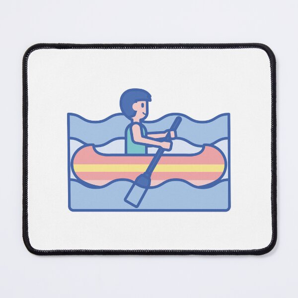 Item preview, Canoe Emoji Woman in Boat designed and sold by bolkibox.
