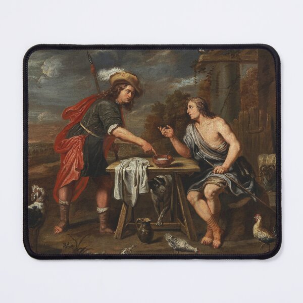 Item preview, Two Conversing Shepherds | Jan van den Hoecke | 1640 Renaissance Art designed and sold by CJET.