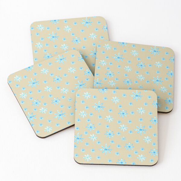 Item preview, Hand painted Snowflakes seamless patern beige background patern Christmas patern Cute patern designed and sold by Sunflower-7.