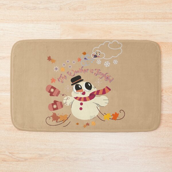 Item preview, THE WEATHER IS FRIGHTFUL WINTER SNOWMAN designed and sold by LanaDevon.