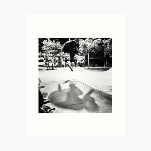 Skatepark Shadows Art Print