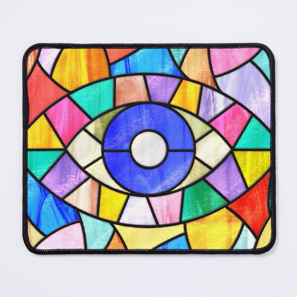 Item preview, Stained Glass Colorful Spiritual Eye designed and sold by Ceyda Bolat.