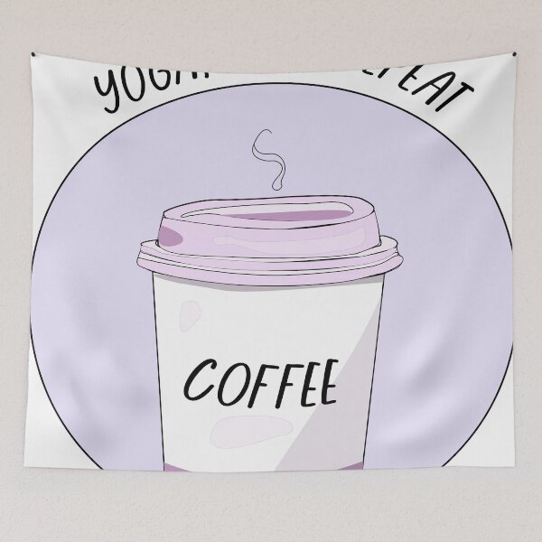 Item preview, Coffee Yoga Sleep Repeat Sticker designed and sold by Clowngirlprints.