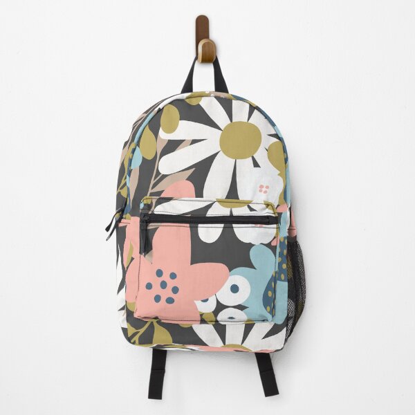 Item preview, Flower Garden With White Daisies Pink and Blue Blossoms designed and sold by emma60.