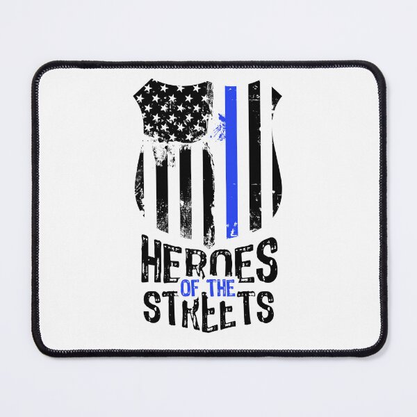 Item preview, American Flag Blue Line Heroes of the Streets designed and sold by AndrewStep.