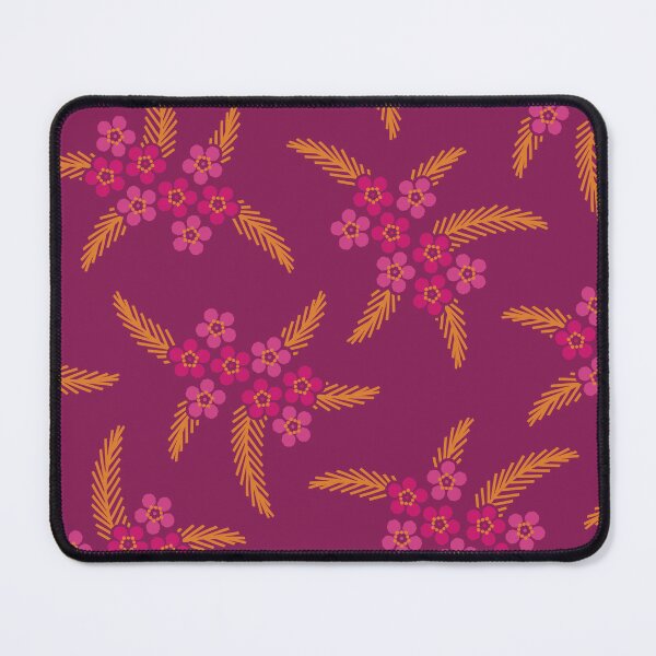 Item preview, Australian Native Geraldton Wax Flower Maroon Pattern designed and sold by BloomJoyStudio.
