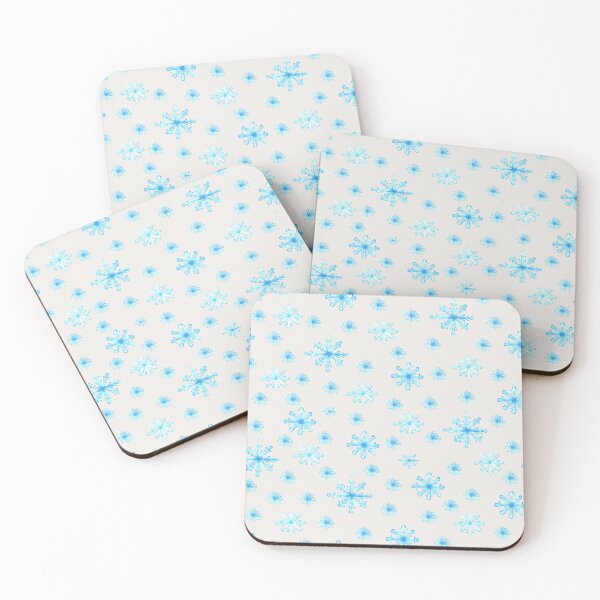 Item preview, Hand painted Snowflakes seamless patern light pink background patern Christmas patern Cute patern designed and sold by Sunflower-7.