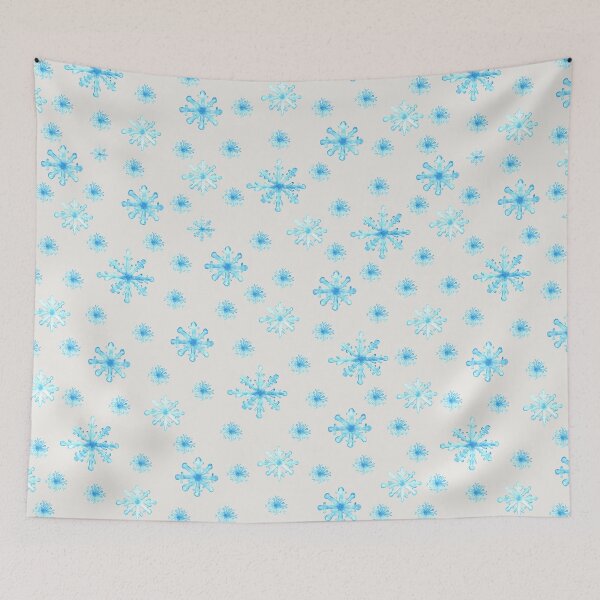 Item preview, Hand painted Snowflakes seamless patern light pink background patern Christmas patern Cute patern designed and sold by Sunflower-7.