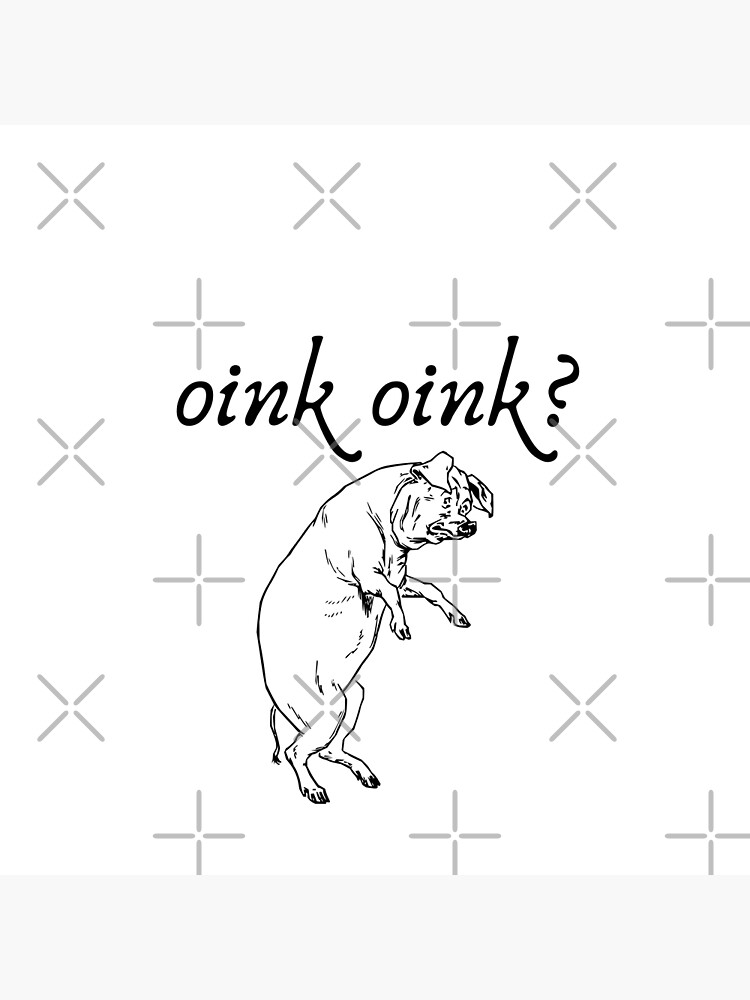 " Oink Oink Pig" Poster for Sale by Kattcatty Redbubble