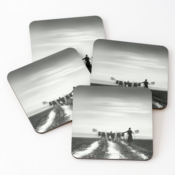 Item preview, Silhouette of cattle herder in Africa designed and sold by ReachForArt.