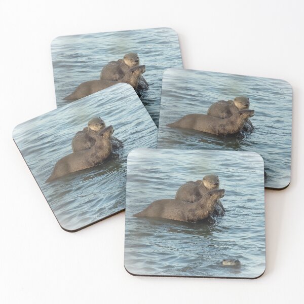 Item preview, Two otters on a rock designed and sold by Anthony Brewer.