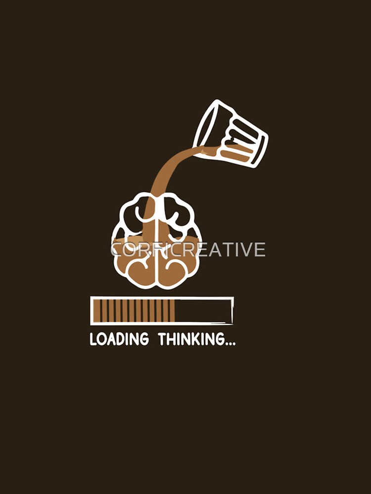 Thumbnail 4 of 4, iPhone Case, Loading Thinking designed and sold by CORFICREATIVE.