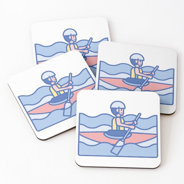 Item preview, Canoe Emoji Man in Boat designed and sold by bolkibox.