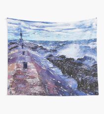 Lake Michigan Waves Wall Tapestry