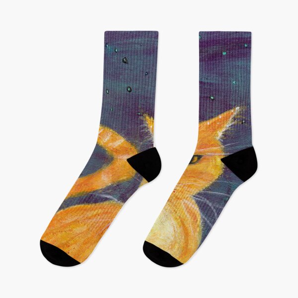 Item preview, Starry Night Cat designed and sold by BareRootsDesign.