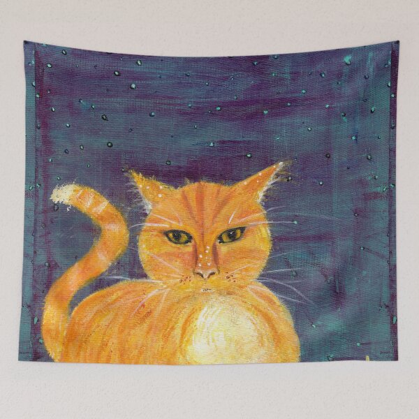Item preview, Starry Night Cat designed and sold by BareRootsDesign.