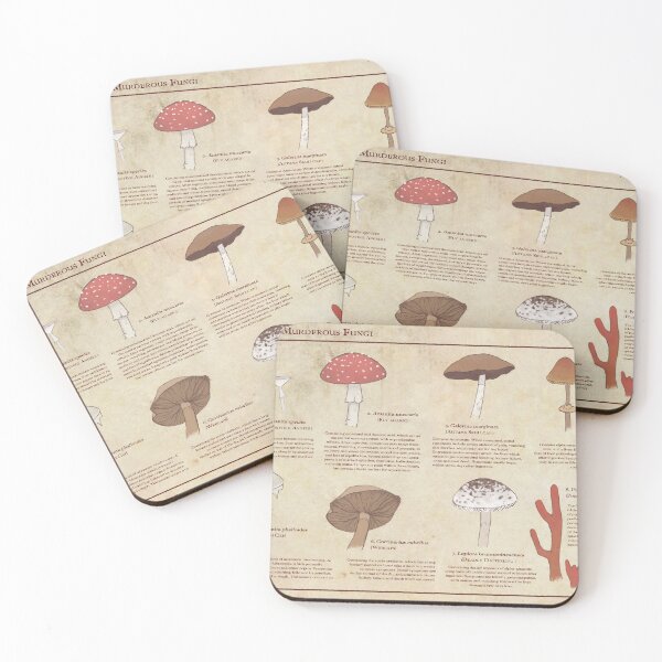 Item preview, Varieties of Murderous Fungi designed and sold by awkaffections.