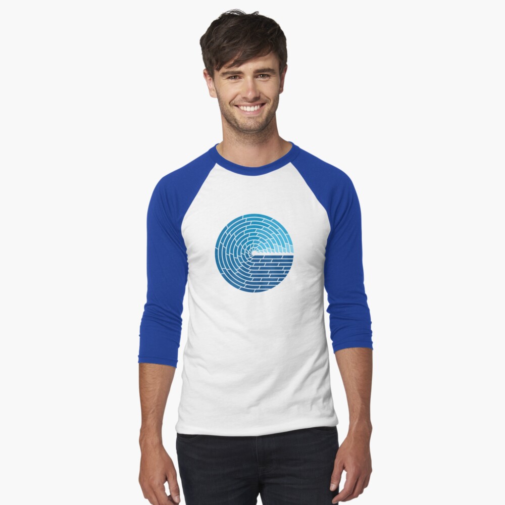 Aperçu de l'œuvre T-shirt baseball manches ¾ créée et vendue par thepapercrane.