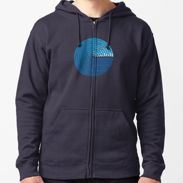 Almighty Ocean Zipped Hoodie