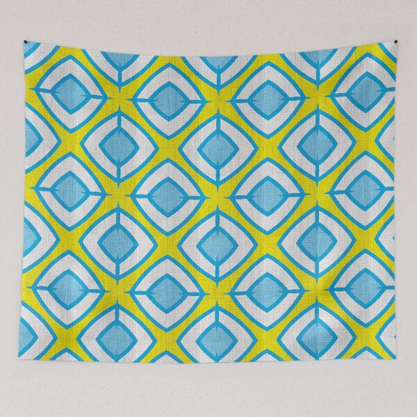 Item preview, Blue rhombus pattern designed and sold by lalylaura.