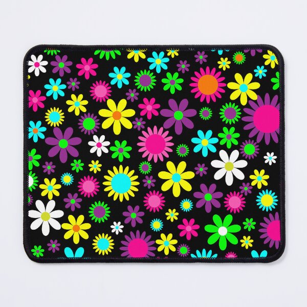 Item preview, 1960s vintage floral black flowers designed and sold by Gossip Rag.