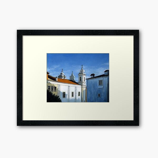 Alfama Rooftops, Lisbon, Portugal Framed Art Print