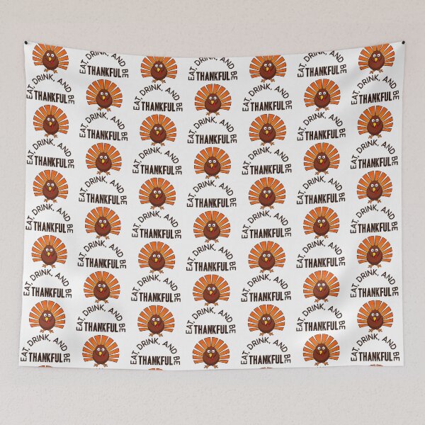 Item preview, Funny Turkey Thanksgiving Eat Drink Be Thankful Costume 2022 designed and sold by KeepItSimple089.