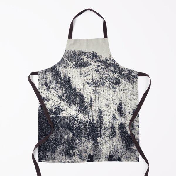 Item preview, B&W Snow Covered Hill - Winter Scene designed and sold by MistyMorningsOR.