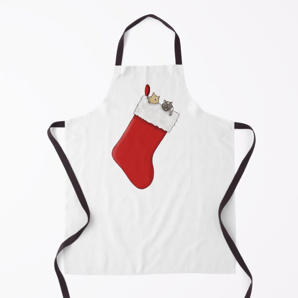 Item preview, Two cute gerbils in red Christmas stocking designed and sold by Becky-Marie.