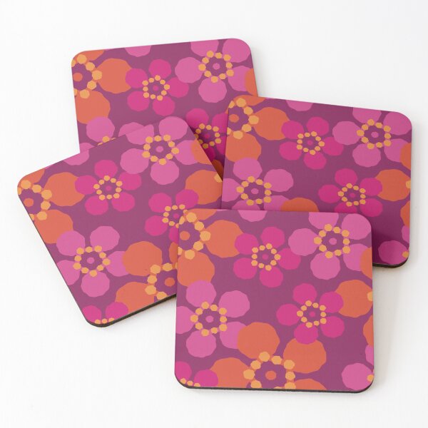Item preview, Bold Australian Florals Geraldton Wax Flower Pattern designed and sold by BloomJoyStudio.