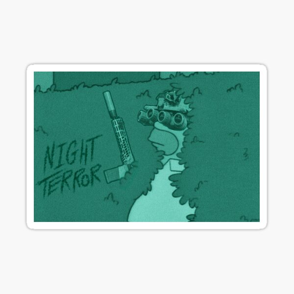 Vista previa del artículo con la obra «Fósforo de terror nocturno», diseñado y vendido por Jungle Ronin.