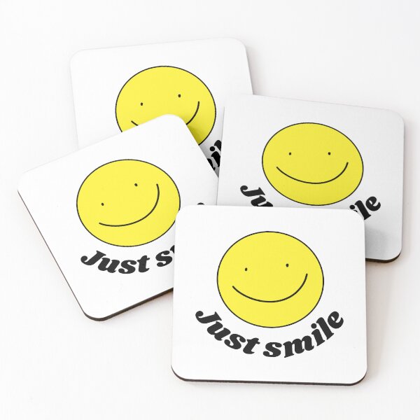 Item preview, Just smile, yellow happy smile designed and sold by Clumsy People.