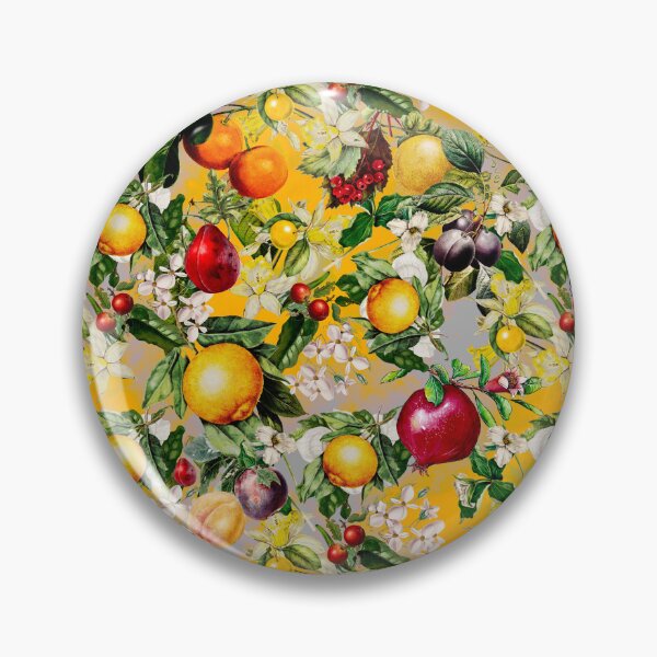 Item preview, Trendy Blooming citrus fruits paradise, orange botanical illustration, yellow floral illustration    designed and sold by ZeinabTaha.