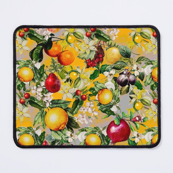 Item preview, Trendy Blooming citrus fruits paradise, orange botanical illustration, yellow floral illustration    designed and sold by ZeinabTaha.