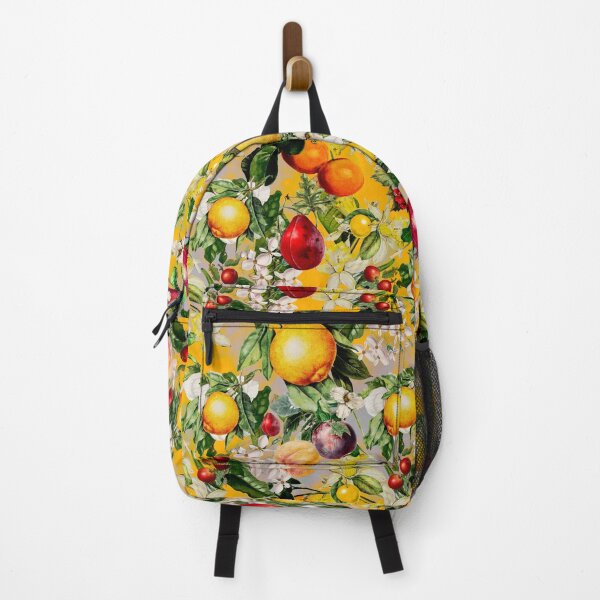 Item preview, Trendy Blooming citrus fruits paradise, orange botanical illustration, yellow floral illustration    designed and sold by ZeinabTaha.