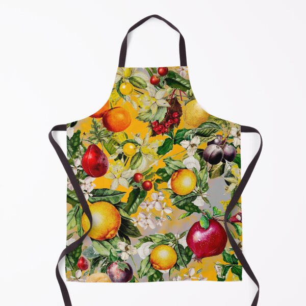 Item preview, Trendy Blooming citrus fruits paradise, orange botanical illustration, yellow floral illustration designed and sold by ZeinabTaha.